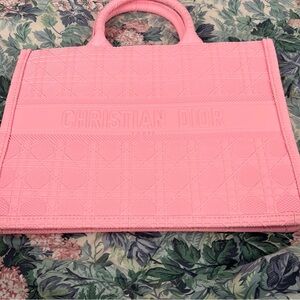 Dior Light Pink Embossed Tote